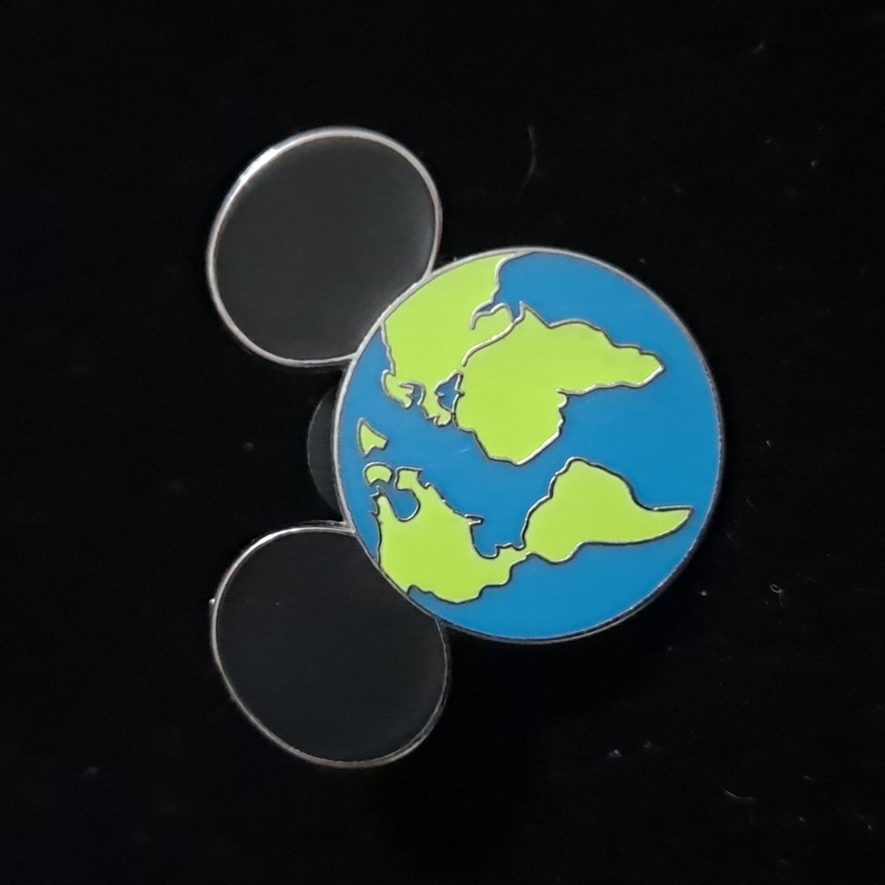 World Earth Mickey Ear collector pin
